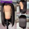 Elegant Short Straight Bob Wig – 100% Premium Human Hair