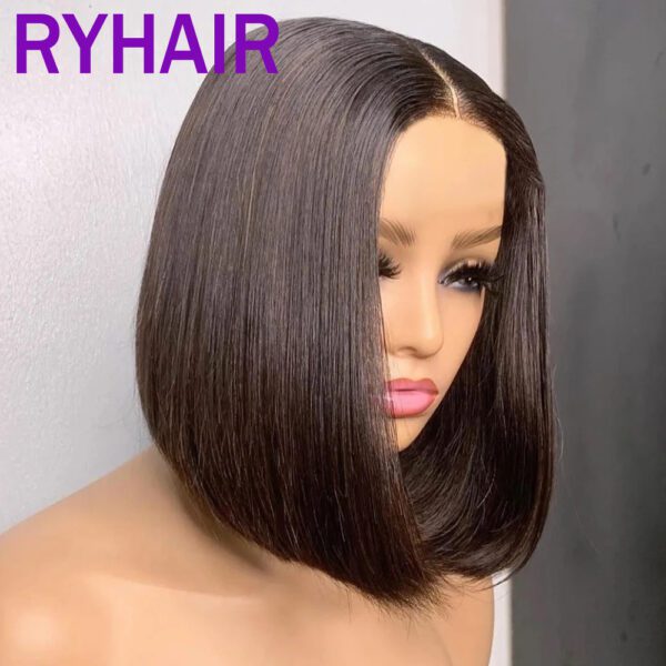 Elegant Short Straight Bob Wig – 100% Premium Human Hair