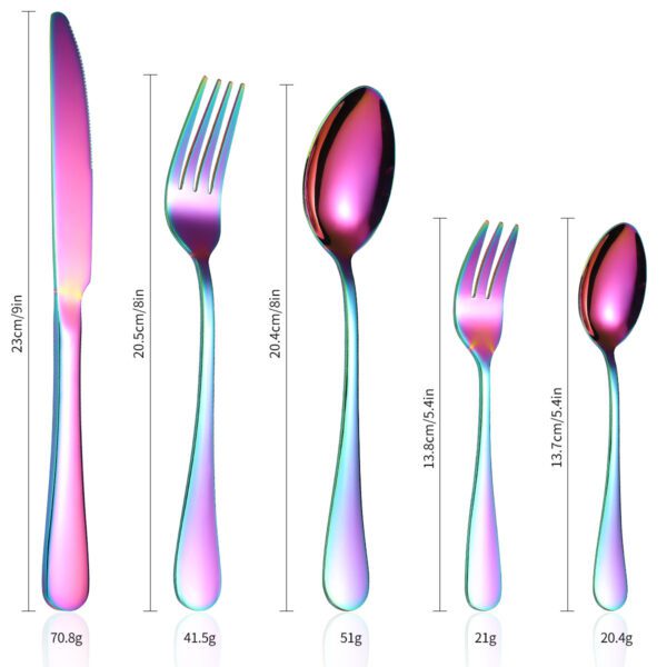 30-piece stainless steel cutlery set in gift box, includes knives, forks, spoons