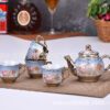 European-style gold-plated ceramic tea set