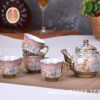 European-style gold-plated ceramic tea set