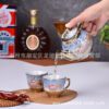 European-style gold-plated ceramic tea set