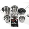 German stainless steel 12-piece stainless steel material induction cooker