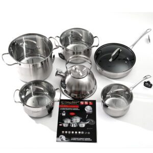 German stainless steel 12-piece stainless steel material induction cooker