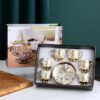 O1CN01lmtY8p1Bs2x6dT9dD_0-0-cib-1.jpg Electroplated ceramic mug continental coffee cup saucer Middle East Turkey mug set
