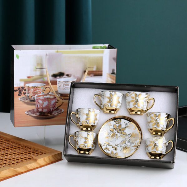 O1CN01lmtY8p1Bs2x6dT9dD_0-0-cib-1.jpg Electroplated ceramic mug continental coffee cup saucer Middle East Turkey mug set