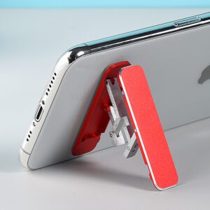 Foldable Aluminum Phone Holder - Slim Adhesive Stand