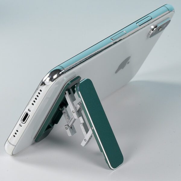 Foldable Aluminum Phone Holder - Slim Adhesive Stand