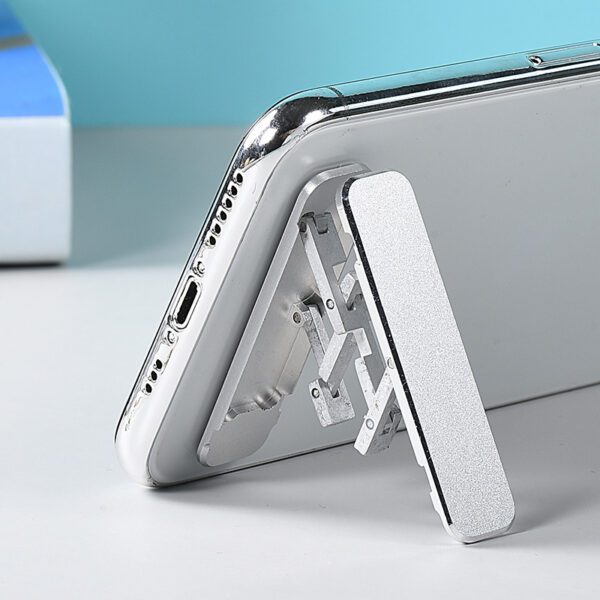 Foldable Aluminum Phone Holder - Slim Adhesive Stand