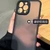 O1CN017ct7e62GdSTSLVsBK_2212377739038-1.webp Matte black silicone iPhone cases, anti-drop, dustproof, fit models 11-16 Plus, unisex, high-end, transparent options
