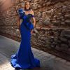 O1CN018IyjzM1mNURIhKZmu_2550074942-0-cib-1.jpg Glamorous One-Shoulder Mermaid Gown | Elegant High-Neck Evening Dress with Cascading Ruffles and Corset Waist