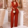 O1CN01DNLVAq1vvE1vE3Euc_2209289906234-0-cib-1.jpg Elegant Women's Wide-Leg Suit Jumpsuit with Waist Chain