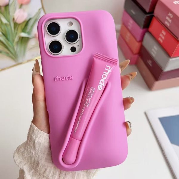 O1CN01H7dqfJ2IKnn6y6cr2_2219567669268-0-cib.jpg High fashion Rhode dopamine hayley same lipstick for iPhone lipstick color silicone phone case