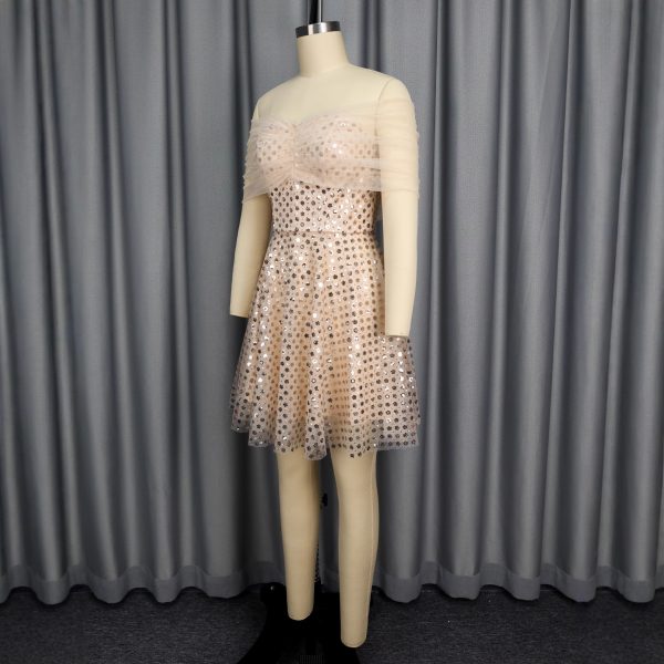 O1CN01IGDaEw1mNUR37vKfi_2550074942-0-cib-1.jpg Sparkly Strapless Party Dress & Elegant Sequin & Mesh Evening Gown