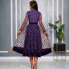 O1CN01PAQGi81mNURQgA8EQ_2550074942-0-cib.jpg Round Neck Sheer 3D Plum Blossom Long Sleeve Dress Velvet Waist A-Line