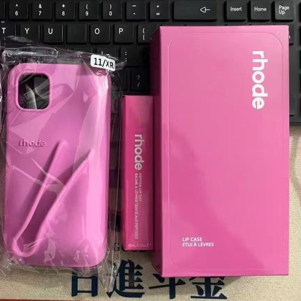 O1CN01RYJq762IKnmlC8CRX_2219567669268-0-cib-1.jpg High fashion Rhode dopamine hayley same lipstick for iPhone lipstick color silicone phone case