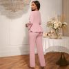 O1CN01TSHJuI1mNURT32bkK_2550074942-0-cib-1.jpg Elegant Deep V Ruffle Jumpsuit Beaded Party Outfit