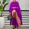O1CN01igLQI21vvE6vHA8Sk_2209289906234-0-cib-1.jpg Plus Size Elegant Color-Block Pleated Dress European & American Style